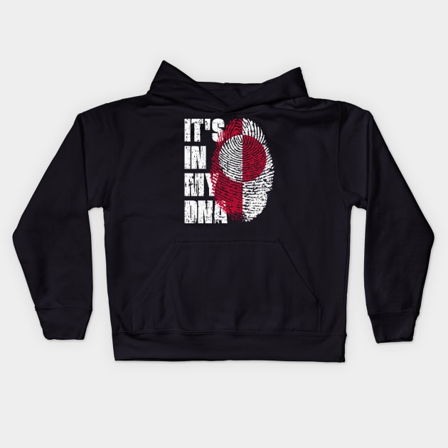 IT'S IN MY DNA Greenland Flag Boy Girl Gift Kids Hoodie by simonStufios